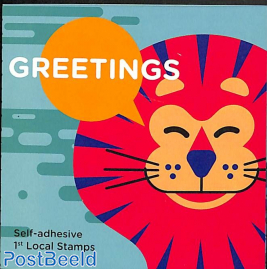 Greetings & Wishing stamps 2x5v s-a in booklet