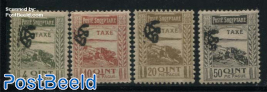 Postage due 4v, with control stamp