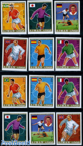 World Cup Football champions 6v imperforated