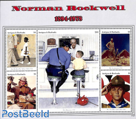 Norman Rockwell paintings 5v m/s