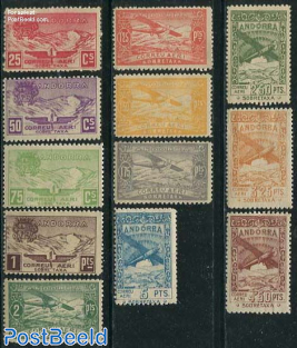 Unissued airmail stamps 12v
