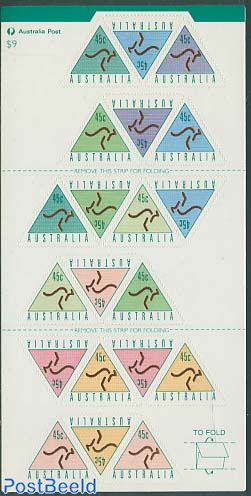 Definitives foil sheet (with 8 diff. stamps)