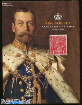 Centenary of King george V stamps, Special s/s in booklet