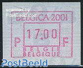 Automat stamp Belgica 2001 1v