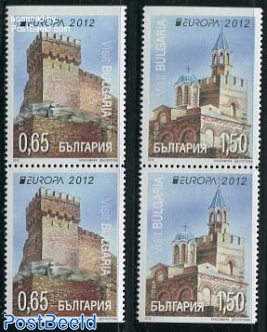 Europe 4v (2 x [:]) from booklet