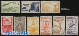 Airmail stamps 9v