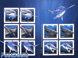Sharks 2x5v s-a in booklet