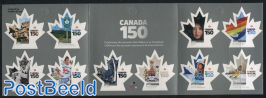 Canada 150 10v s-a in booklet