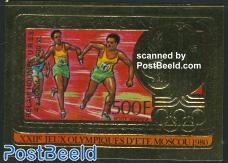 Olympic winners 1v, gold, imperforated