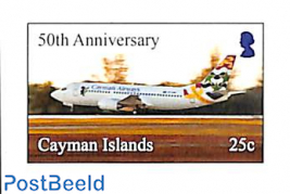Cayman Airways 50th anniversary 1v (from booklet)