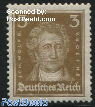 3pf, Goethe, Stamp out of set