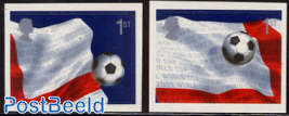 World Cup Football 2v s-a from booklet
