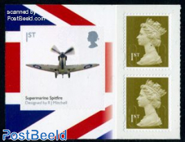 Classic design Spitfire booklet pane