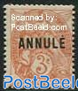 3c, ANNULE, Stamp out of set