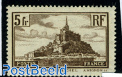 5Fr, Type I, Stamp out of set