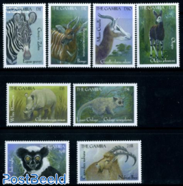 African animals 8v