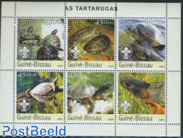 Turtles 6v m/s (scouting sign on stamps)