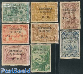 Vasco da Gama 8v on stamps of Portugese Africa
