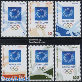 Olympic games 2004 Athen 6v