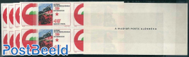 Liberation 5 blocks of 4 [+] imperforated with text on reverse side
