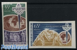 Olympic games Tokyo 2v, imperforated