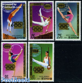 Olympic Games 5v (overprints on gymnastics)