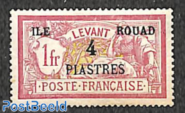 Ile Rouad, 4p on 1fr, Stamp out of set