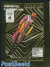 Olympic Winter Games 1v, gold imperforated