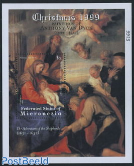Christmas, van Dyck painting s/s