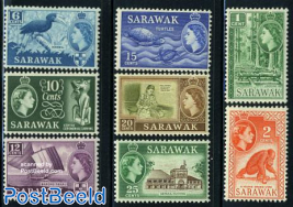 Sarawak, definitives 8v