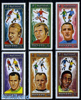 Famous football players 6v