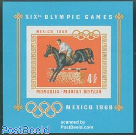 Olympic games Mexico s/s imperforated