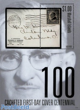 Cacheted First-Day cover centennial s/s