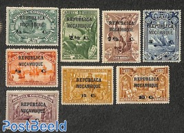 Vasco da Gama, overprints on Africa stamps 8v