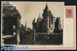 Postcard 5c on 7.5c, Castles No. 9, Haarzuilens