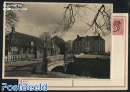 Postcard 5c on 7.5c, Castles No. 16, Eerde bij Ommen