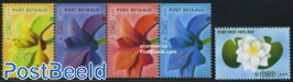 Port betaald stamps with TNT sign 5v (1v+[:::])
