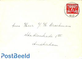 Envelope 7.5c red (156x111mm)