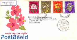Flowers 4v, FDC with typed address