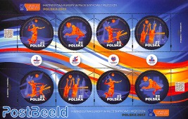 European Volleyball championships 4v minisheet (with 2 sets)