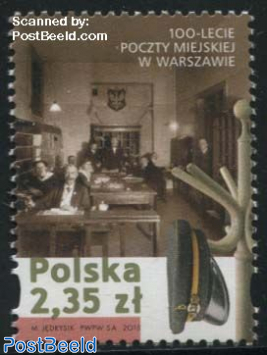 100 Years Local Post in Warsaw 1v