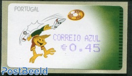 EC Football 1v, automat stamp (face value may vary) Correio Azul