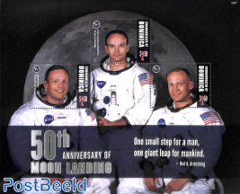 Moonlanding 50th anniversary 3v m/s