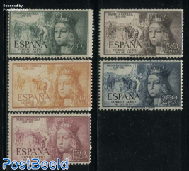 Stamp Day, Isabella I 5v