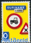 Traffic sign (tractor) 1v
