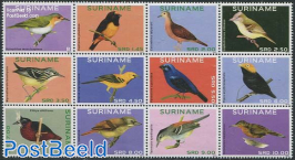 Birds 12v, Sheetlet