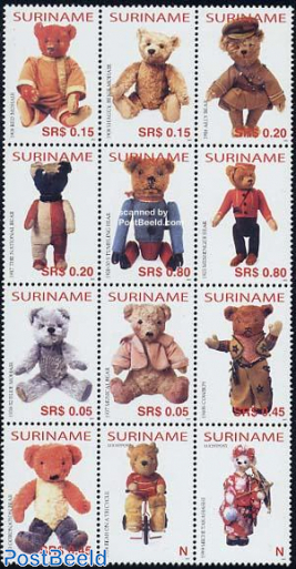Teddy bears 12v sheetlet