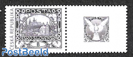 Mucha, first stamp 1v+tab