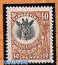 Tanganyika, 40c, Stamp out of set