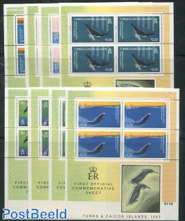 Whales 8 minisheets